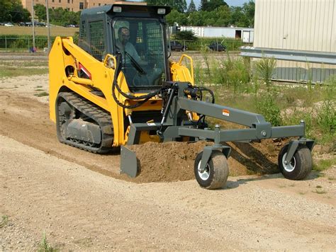 skid steer hyd grader attachment for sale|skid steer laser grading attachment.